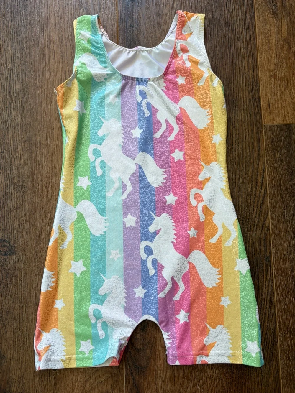 Girls Unicorn Rainbow Leotard